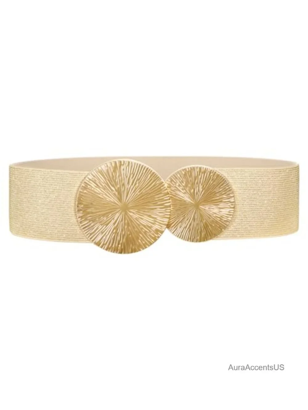 Wide Elastic Belt for Dresses Stretchy Waist Cinch Belts with Buckle